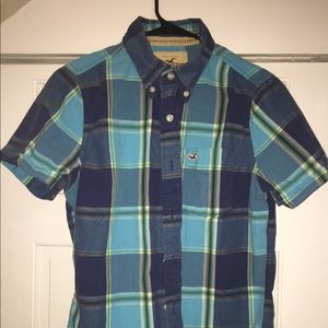 Plaid Hollister Button down